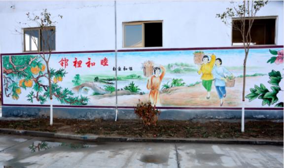 芒市乡镇文化墙 乡风文明焕发新活力