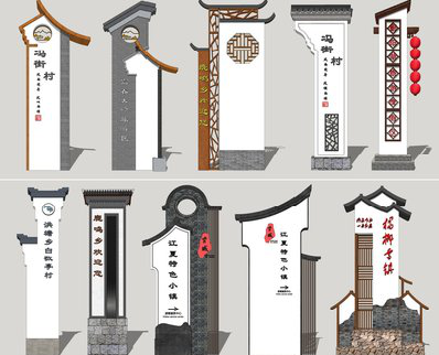 芒市美丽乡村标识标牌有哪些分类？